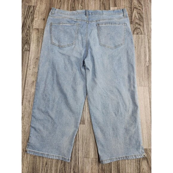 Gloria Vanderbilt Amanda Jeans Womens 16 Cropped Denim All Around Slimming - Picture 2 of 12